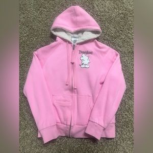 Disneyland pink hoodie sweatshirt size S